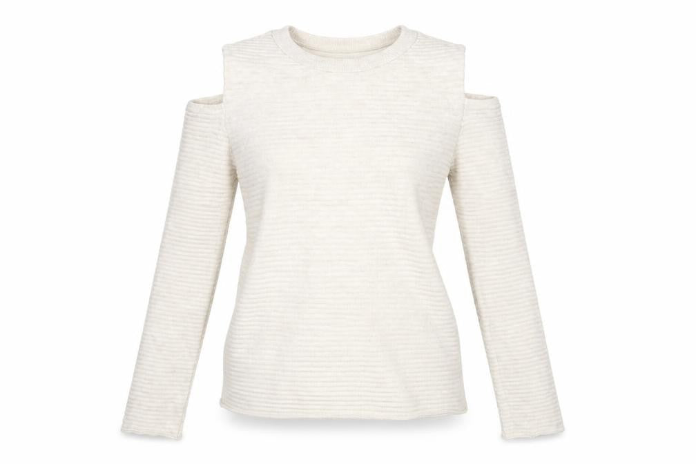 Primark Womens Beige Striped  Pullover Jumper Size 6
