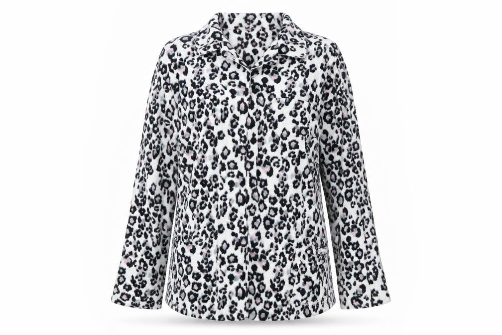 Next Womens White Animal Print  Top Pyjama Top Size 4