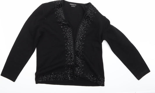 theomiles Womens Black   Cardigan Jumper Size 10