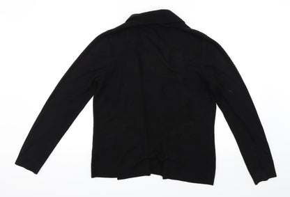 Back view of BHS women’s black cape jumper, size UK 14