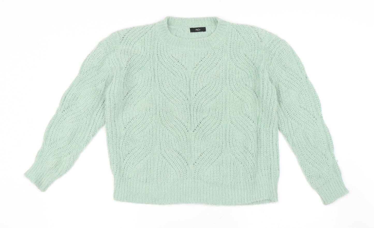 M&Co Womens Green   Pullover Jumper Size 10