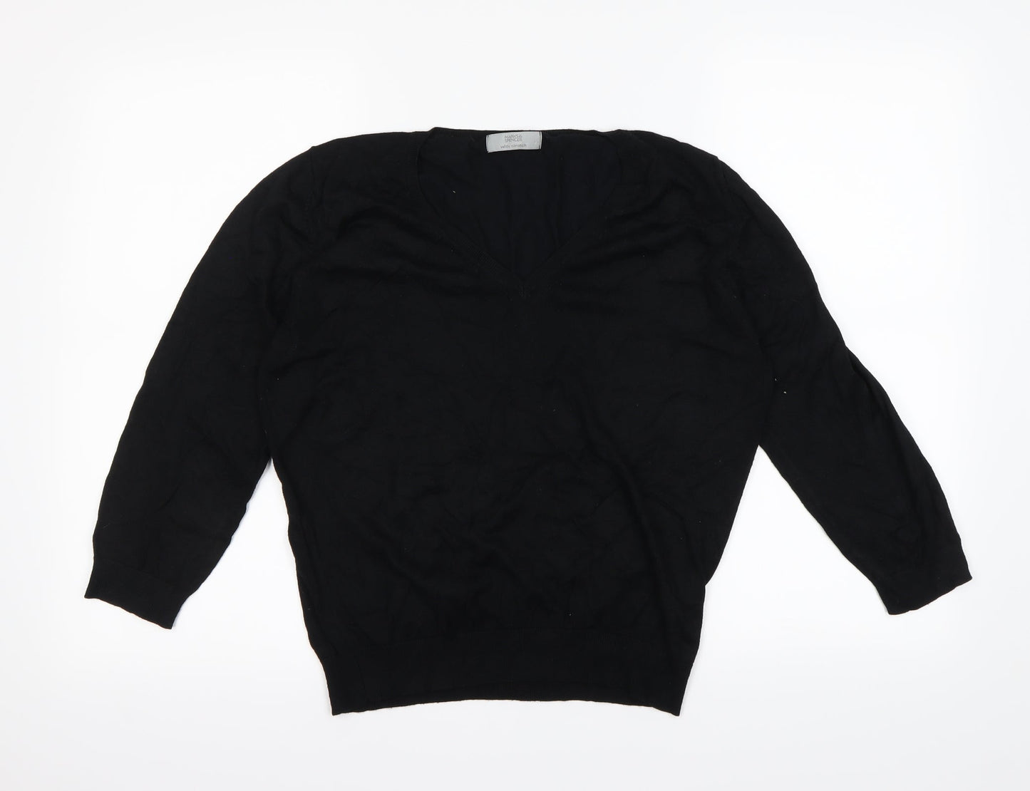 Marks and spencer  Womens Black   Pullover Sweatshirt Size 16