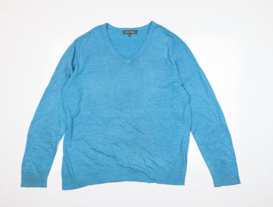 M&S  Mens Blue   Pullover Sweatshirt Size XL