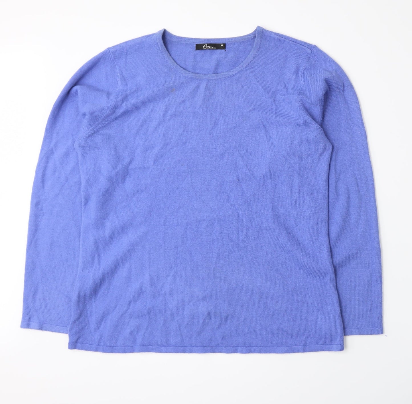 BM Womens Purple  Knit Pullover Jumper Size M
