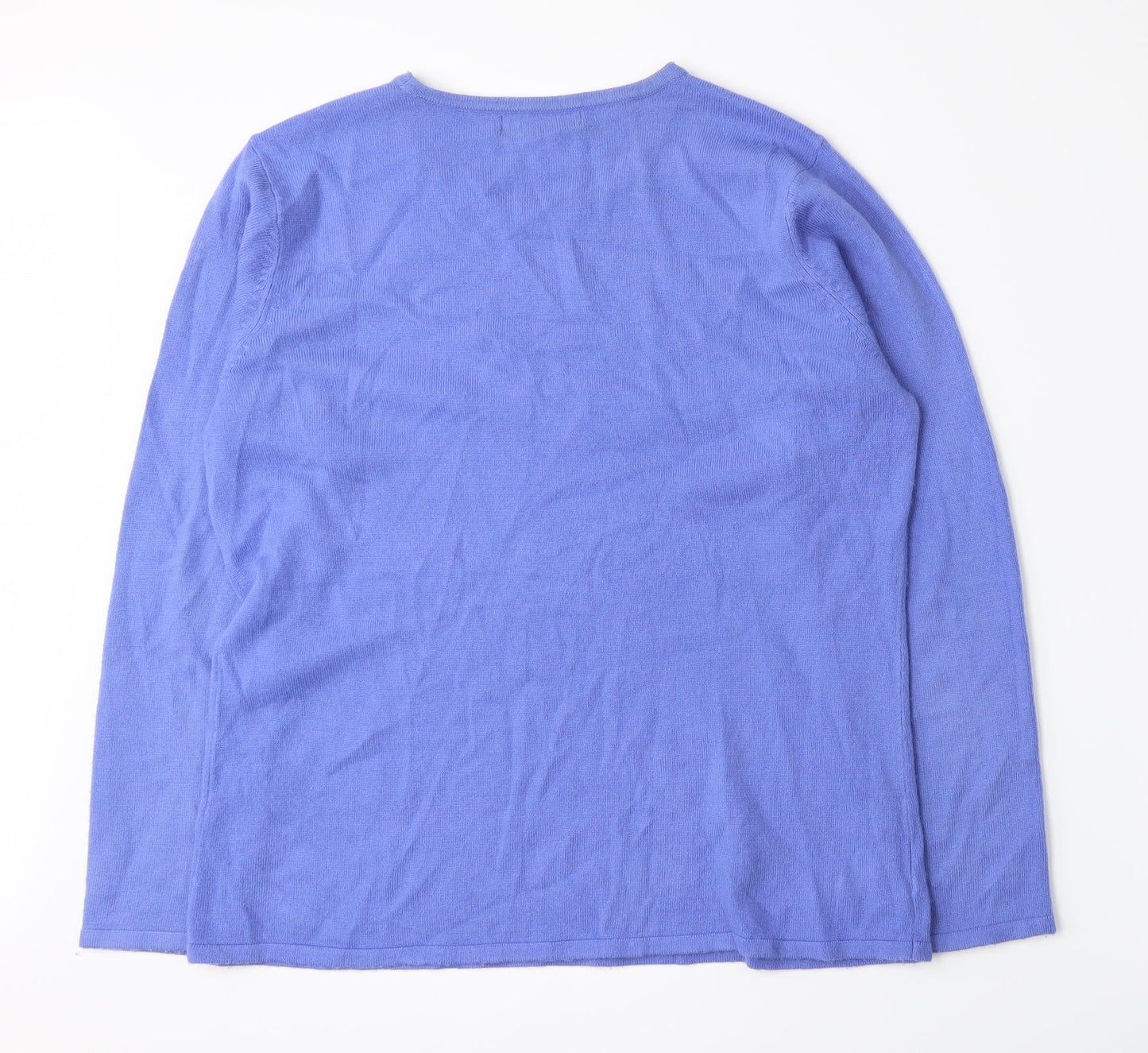 BM Womens Purple  Knit Pullover Jumper Size M