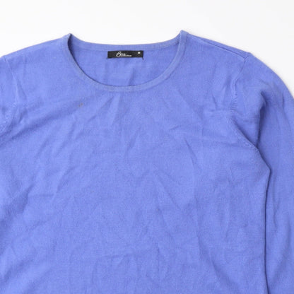 Close-up detail of Bonmarché women’s purple knit jumper, size M