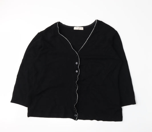 Bonmarché Womens Black   Cardigan Jumper Size M
