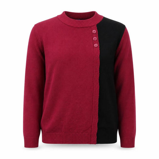 Front view of Autonomy women’s pink knit jumper, size S