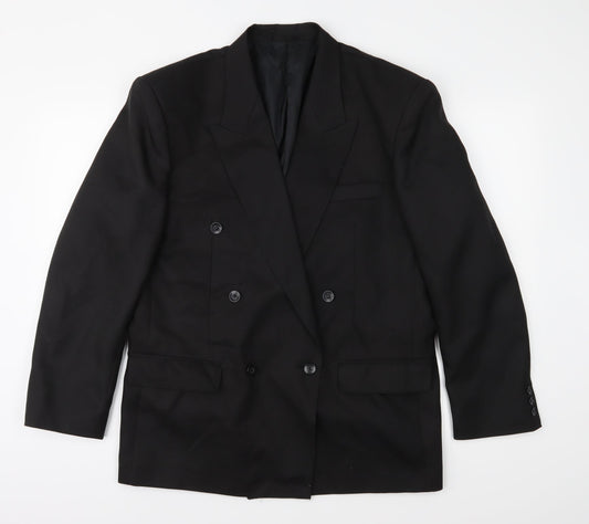 Andre Cori Mens Black   Jacket Suit Jacket Size 40