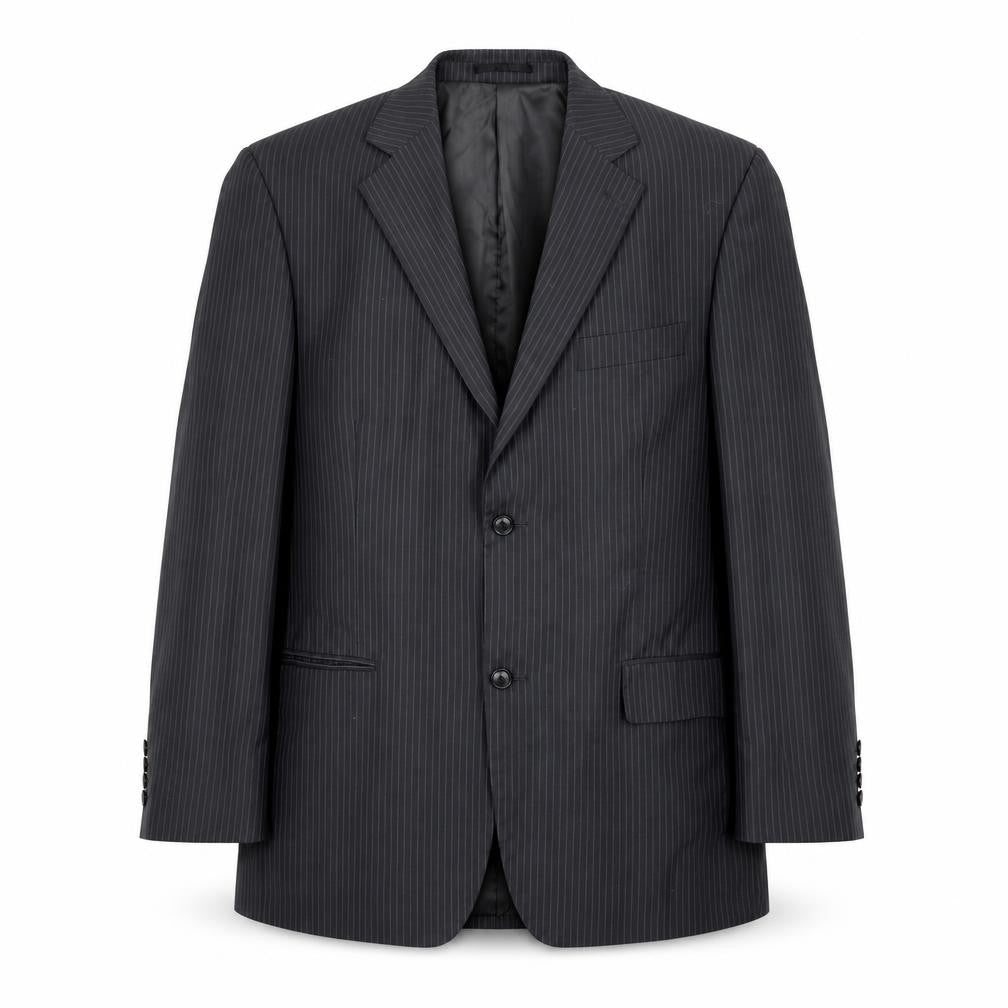 C&A Mens Grey Striped  Jacket Suit Jacket Size 42