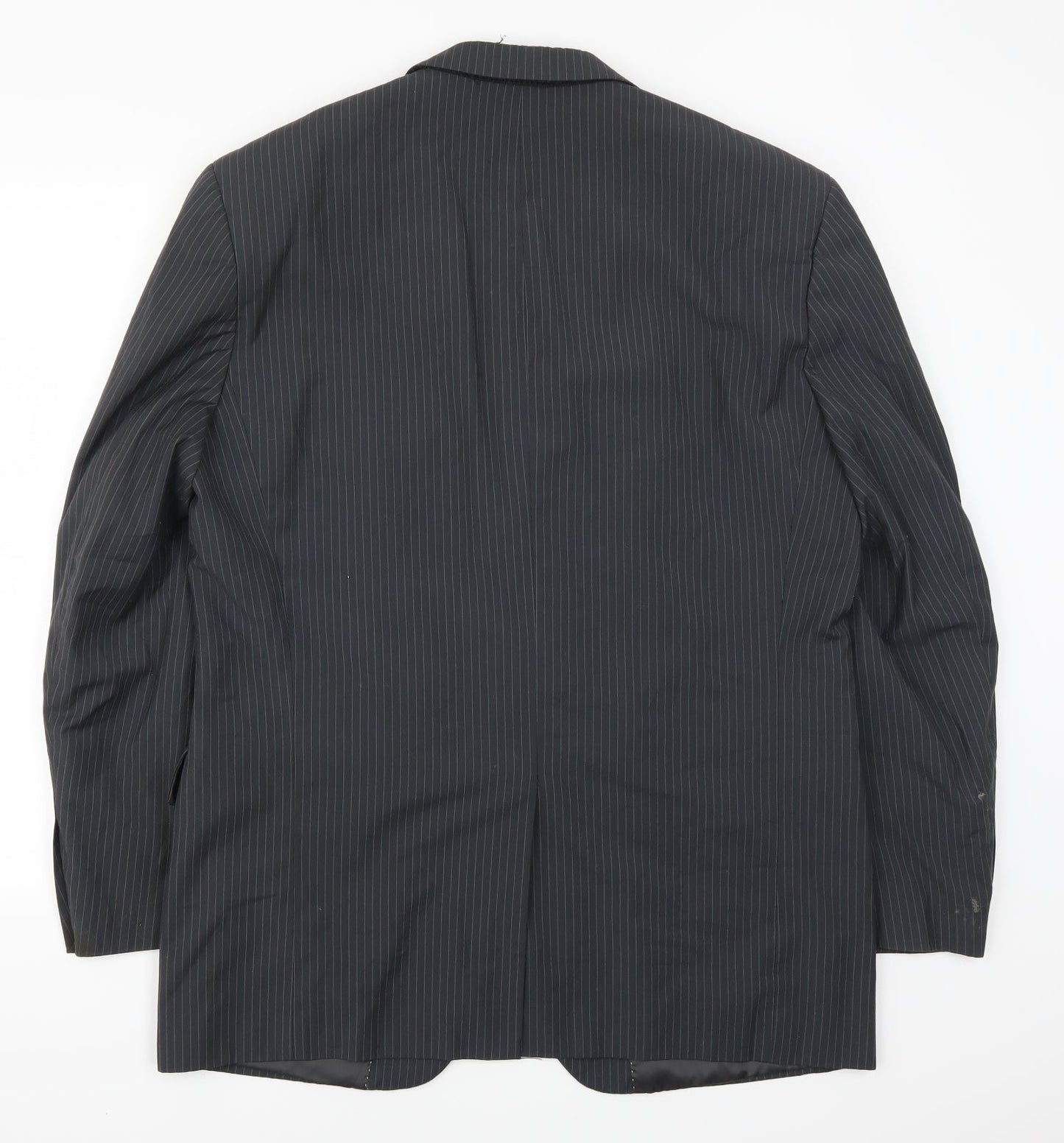 C&A Mens Grey Striped  Jacket Suit Jacket Size 42