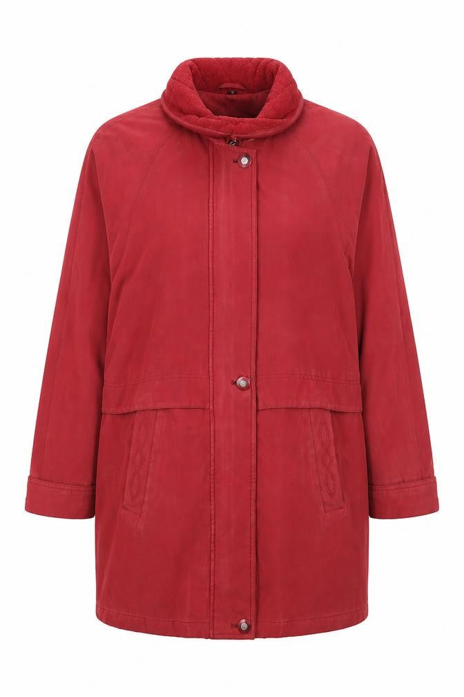 Klass Womens Red   Overcoat Coat Size 10