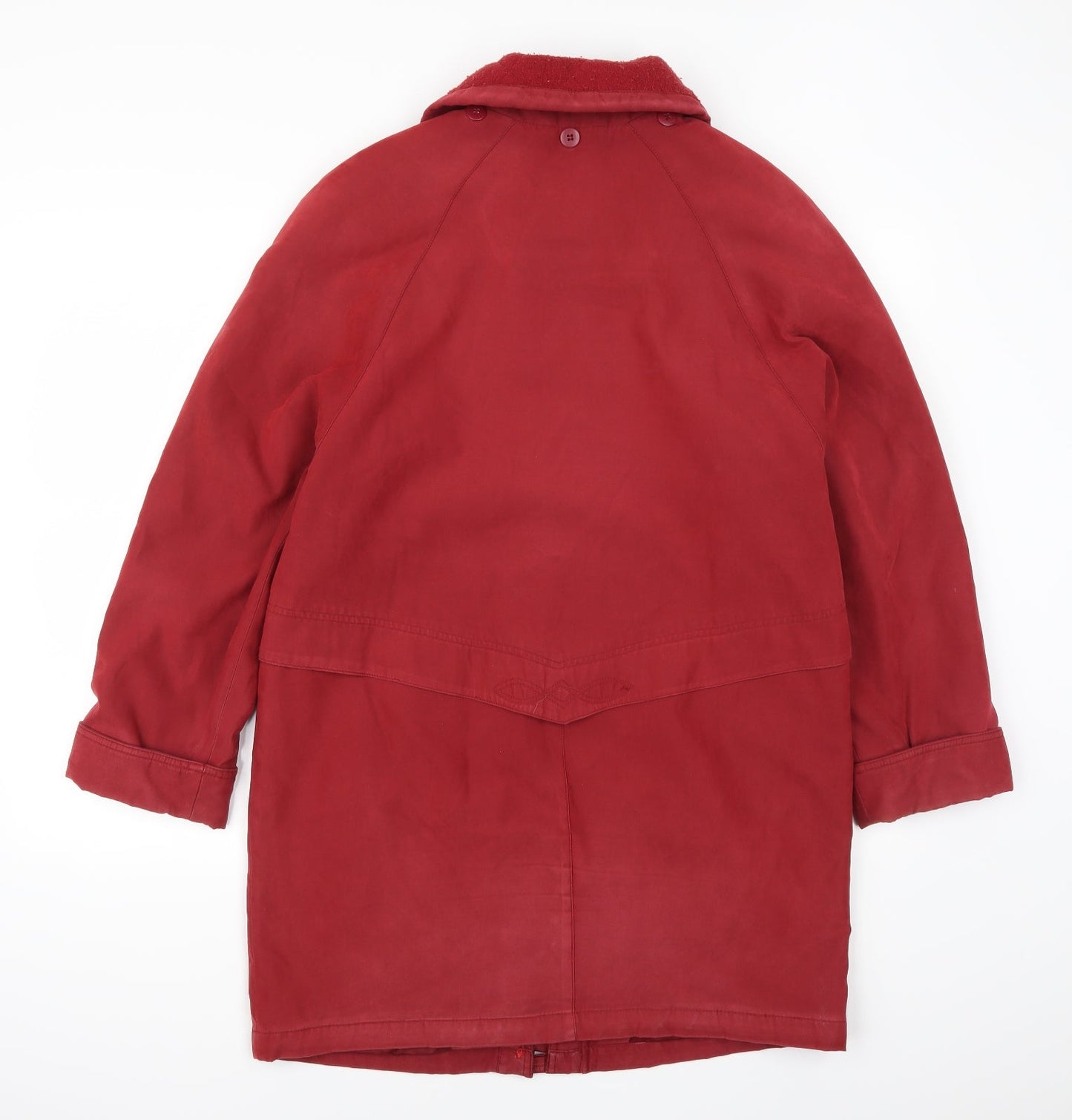 Klass Womens Red   Overcoat Coat Size 10