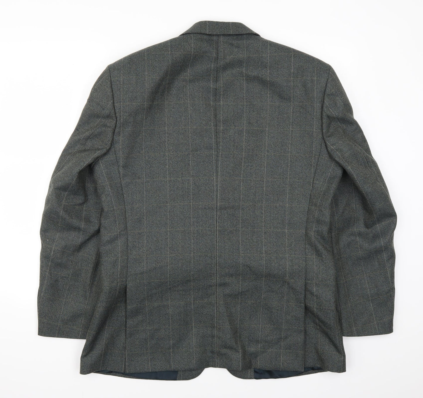 Skopes Mens Grey Check  Jacket Suit Jacket Size 40