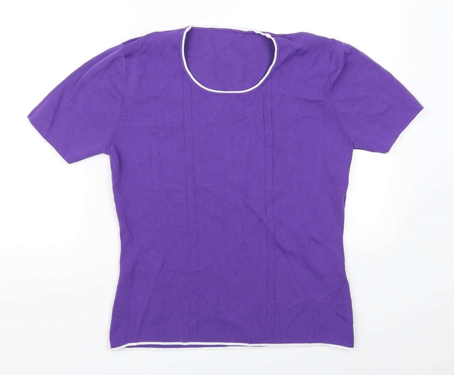 Just Elegance Womens Purple   Basic T-Shirt Size M