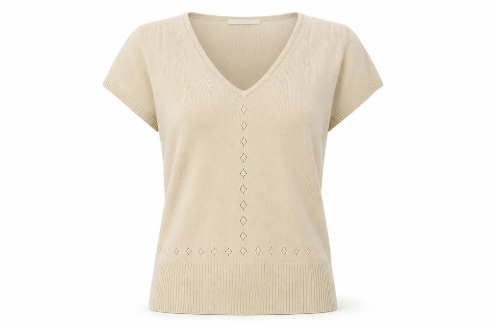 Marks & Spencer Womens Beige   Pullover Jumper Size 12