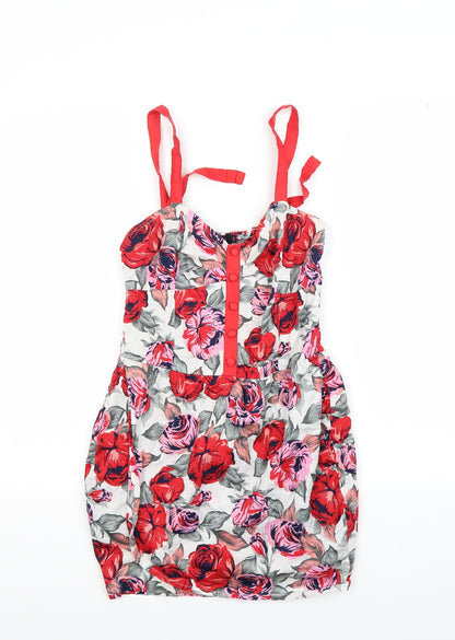 Additional front view of Motel Rocks women’s multicoloured floral camisole blouse, size S