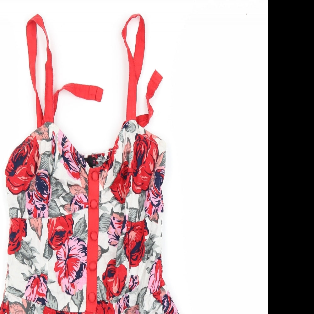 Motel Womens Multicoloured Floral  Camisole Blouse Size S