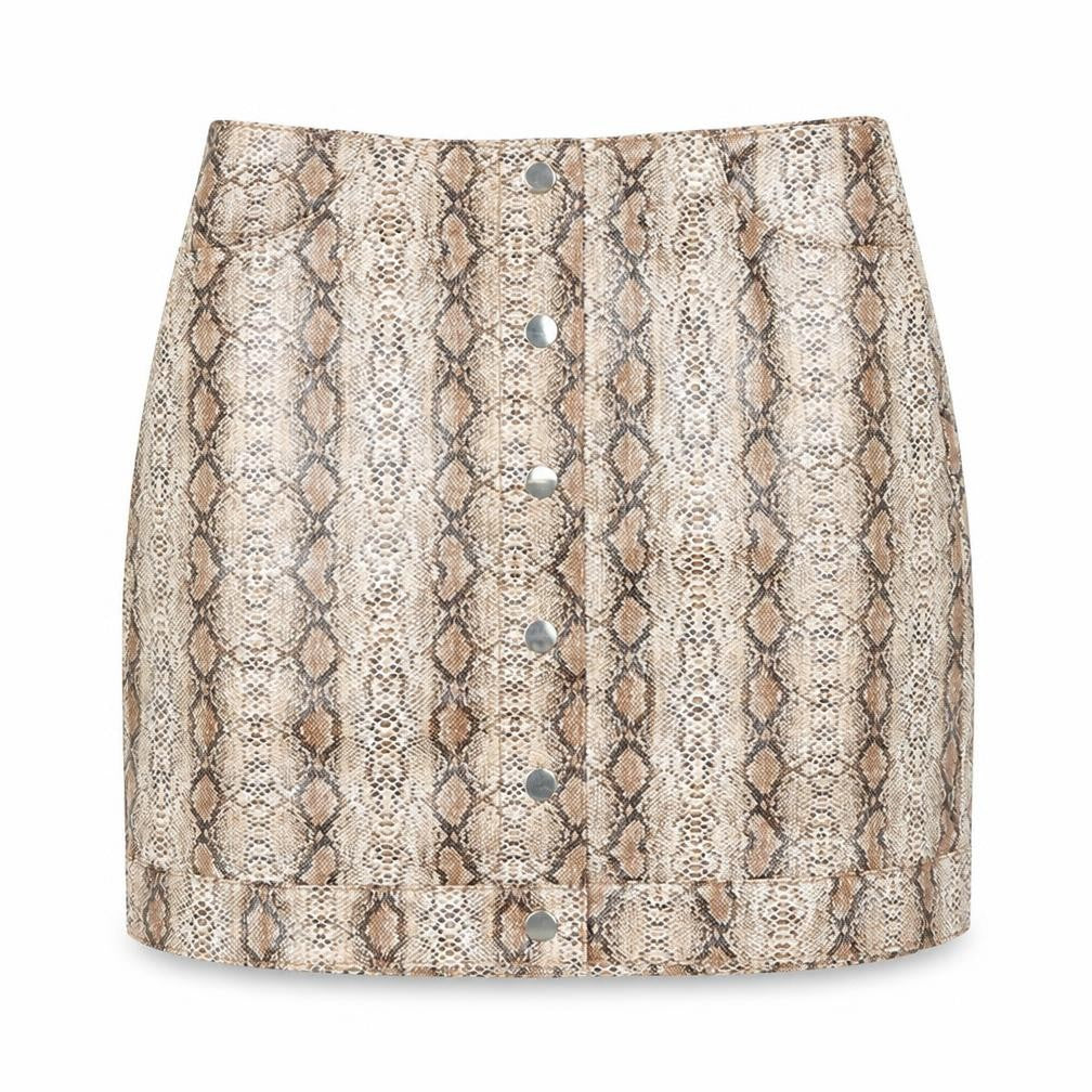 Top shop Womens Red Animal Print  Mini Skirt Size 6