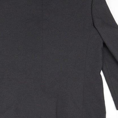 Brand and care label for F&F men’s grey jacket blazer, size 42