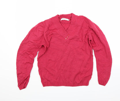 Additional front view of EWA women’s red jumper, size S