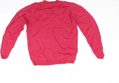Back view of EWA women’s red jumper, size S