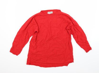 Front view of Gria women’s red jumper, size M