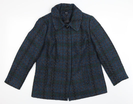 EWM Womens Blue   Overcoat Coat Size 14