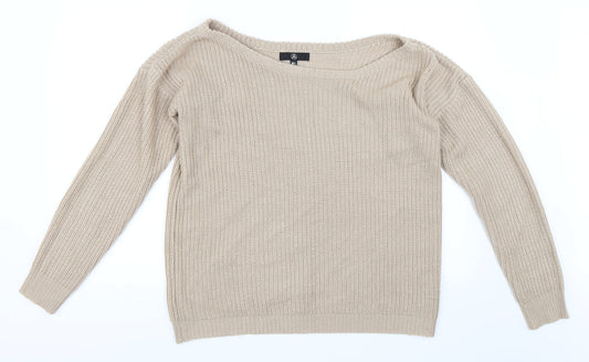 Missguided Womens Beige   Pullover Jumper Size M