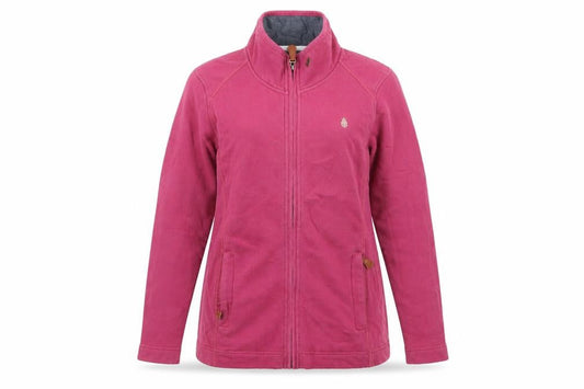 Tayberry Womens Pink  Jersey Full Zip Sweatshirt Size S