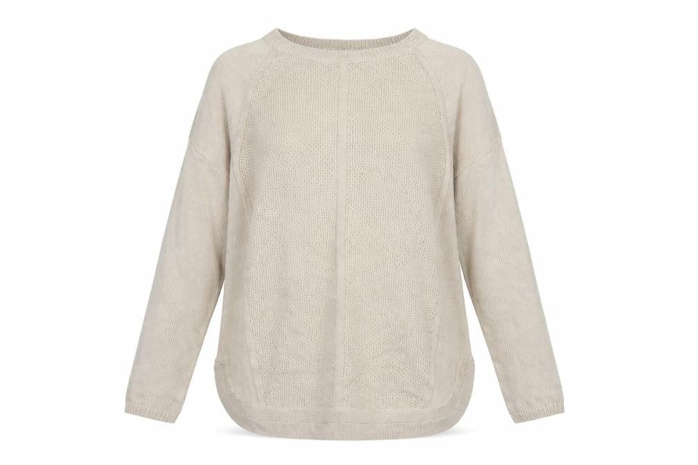 Bonmarché Womens Beige Knit Pullover Jumper Size M