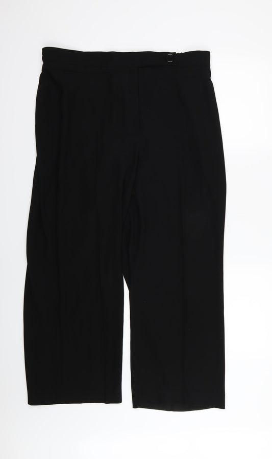 Louben Womens Black  Rayon Trousers  Size 40 in L28 in