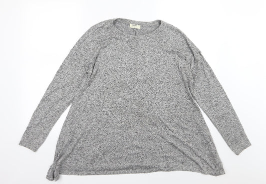 Papaya Womens Grey  Knit Pullover Jumper Size 12