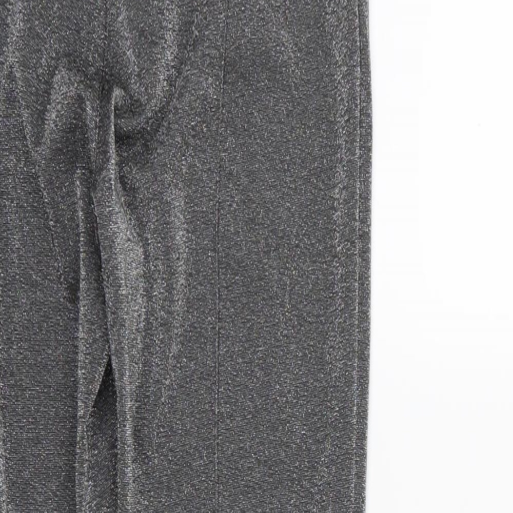 H&M Womens Silver   Trousers  Size 10 L30 in
