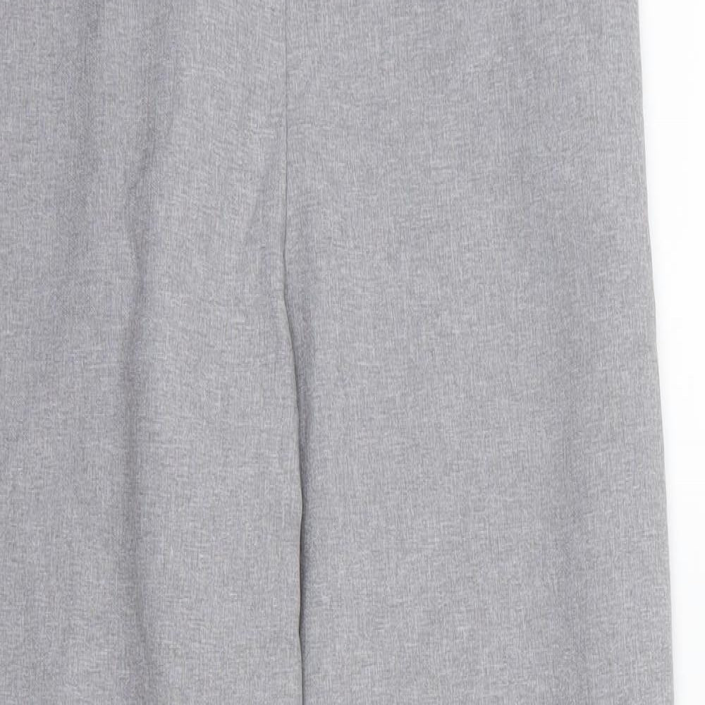 Emma Collection Womens Grey  Rayon Trousers  Size 14 L27 in
