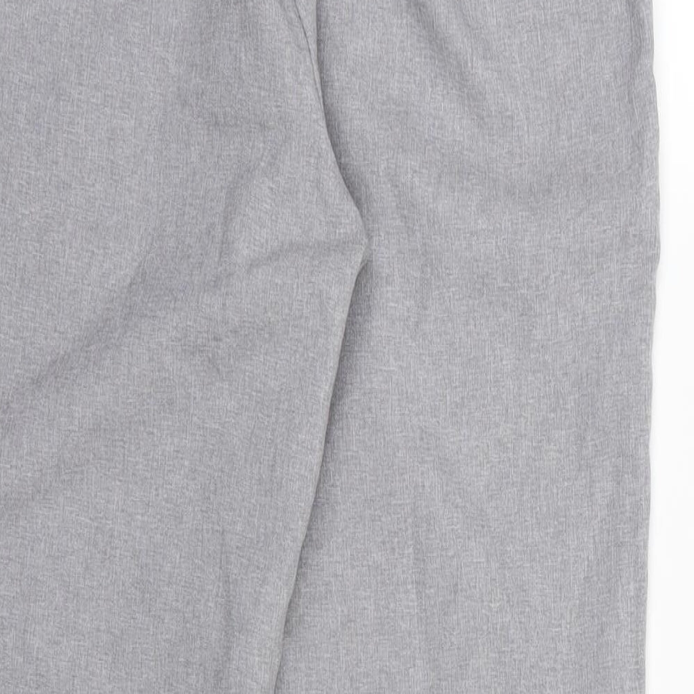 Emma Collection Womens Grey  Rayon Trousers  Size 14 L27 in
