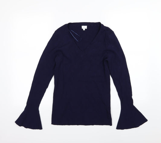 Linea Womens Blue  Knit Pullover Jumper Size 18