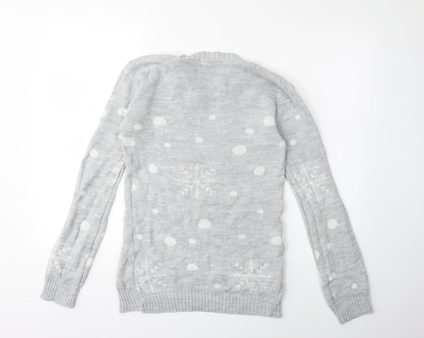 Preworn Womens Grey  Knit Pullover Jumper Size S