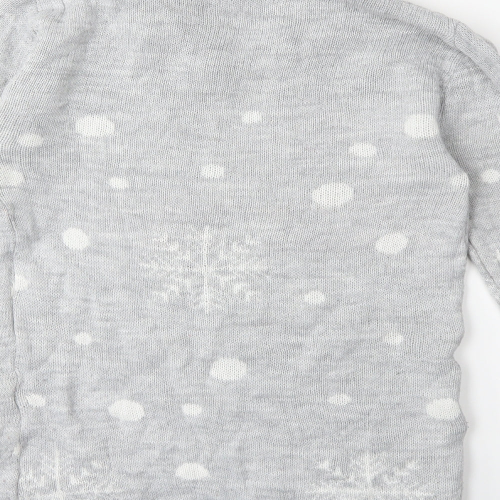 Preworn Womens Grey  Knit Pullover Jumper Size S