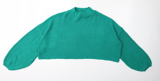In the Style Womens Green  Knit Pullover Jumper Size 8