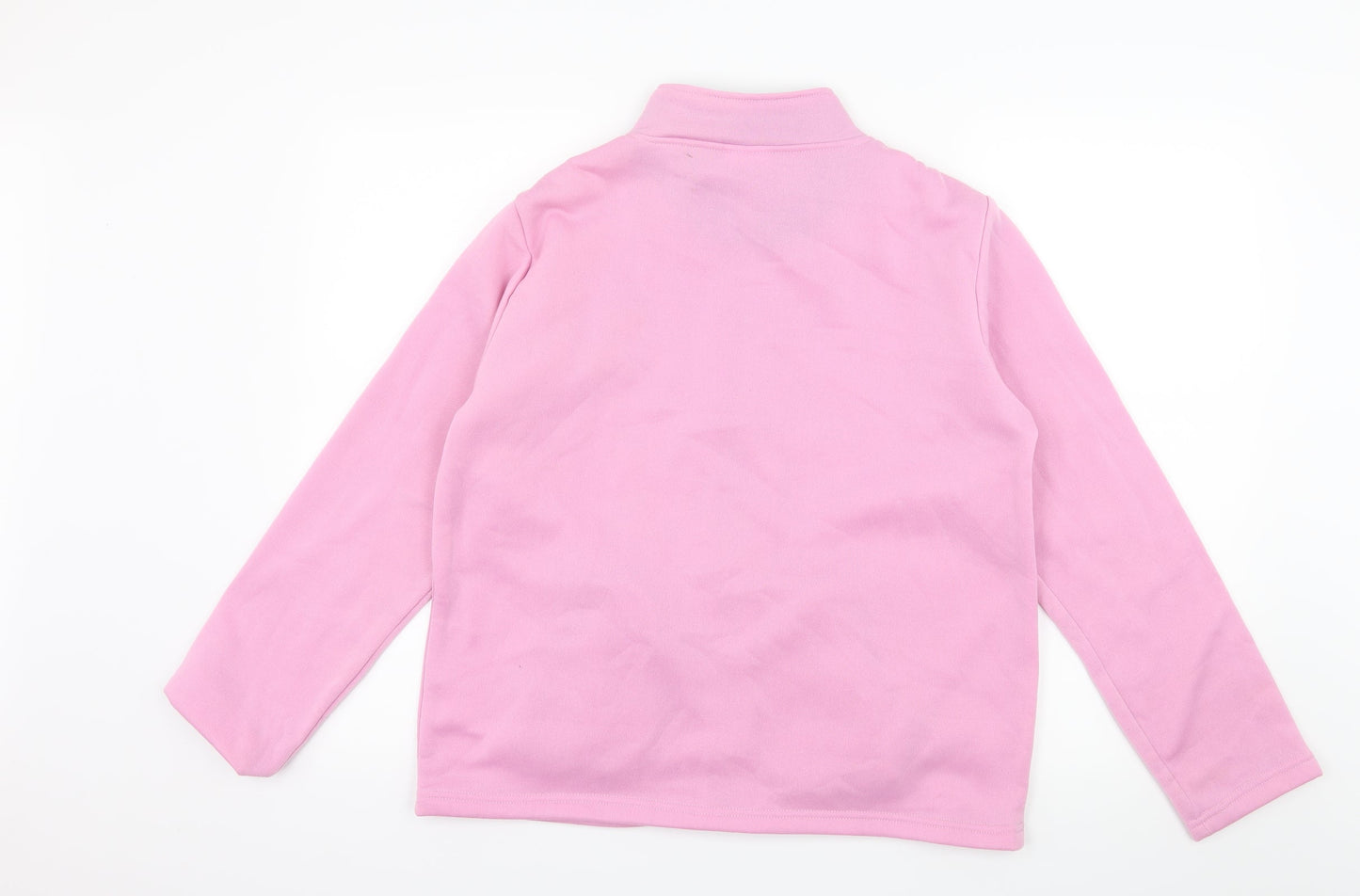 Anne De Lancay Womens Pink Floral Fleece Jacket  Size 14