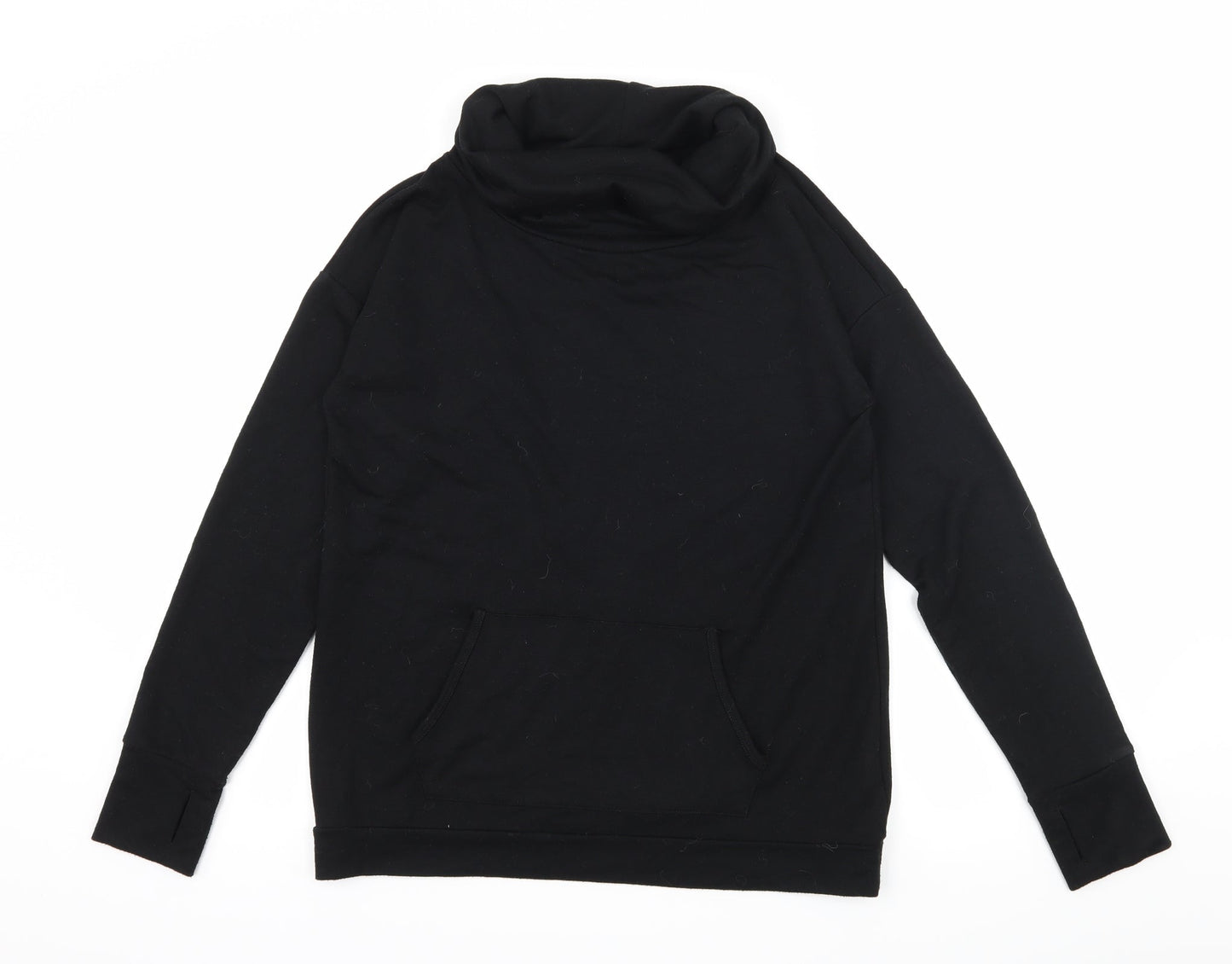 FOREVER 21 Womens Black  Jersey Pullover Sweatshirt Size S  - Open back