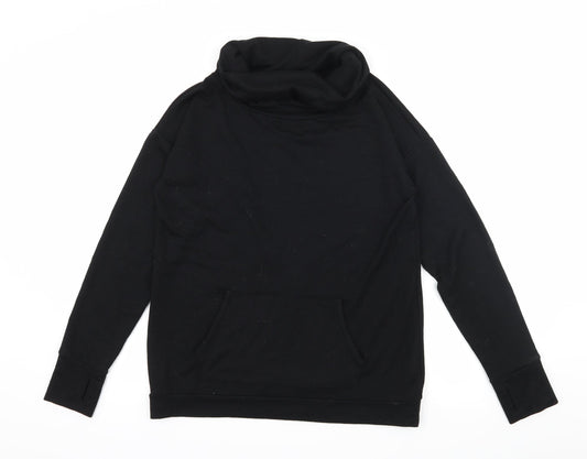 FOREVER 21 Womens Black  Jersey Pullover Sweatshirt Size S  - Open back
