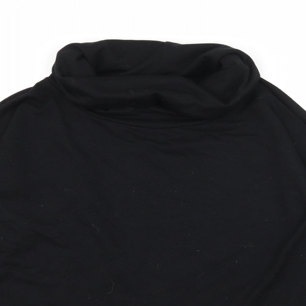 FOREVER 21 Womens Black  Jersey Pullover Sweatshirt Size S  - Open back