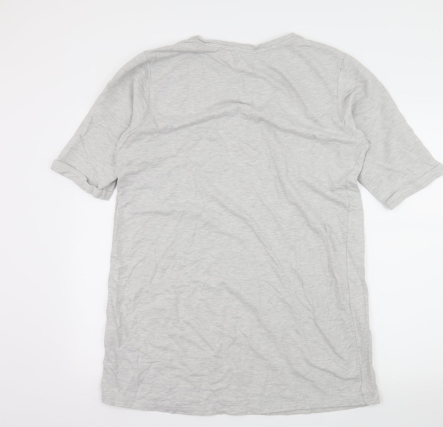 New Look Womens Grey Solid Jersey Top Dress Size L
