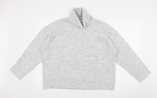 George Womens Grey  Knit Pullover Jumper Size M