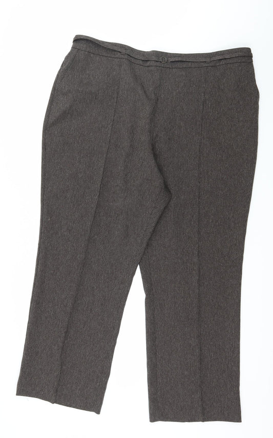 BHS Womens Brown   Trousers  Size 20 L28 in