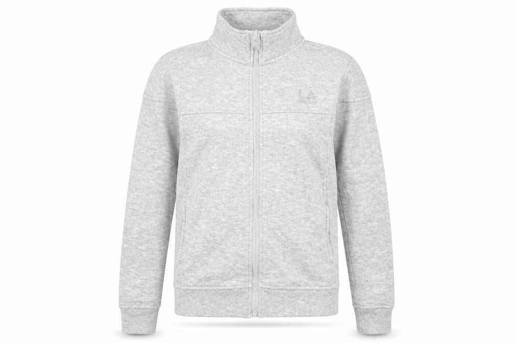LA Gear Girls Grey  Jersey Full Zip Sweatshirt Size 9-10 Years