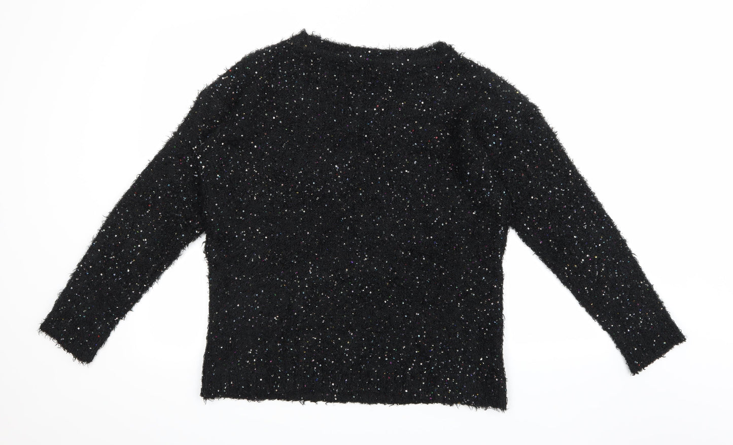 George Womens Black  Knit Pullover Jumper Size 14