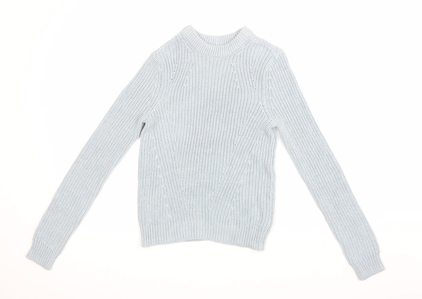 H&M Womens Blue  Knit Pullover Jumper Size XS